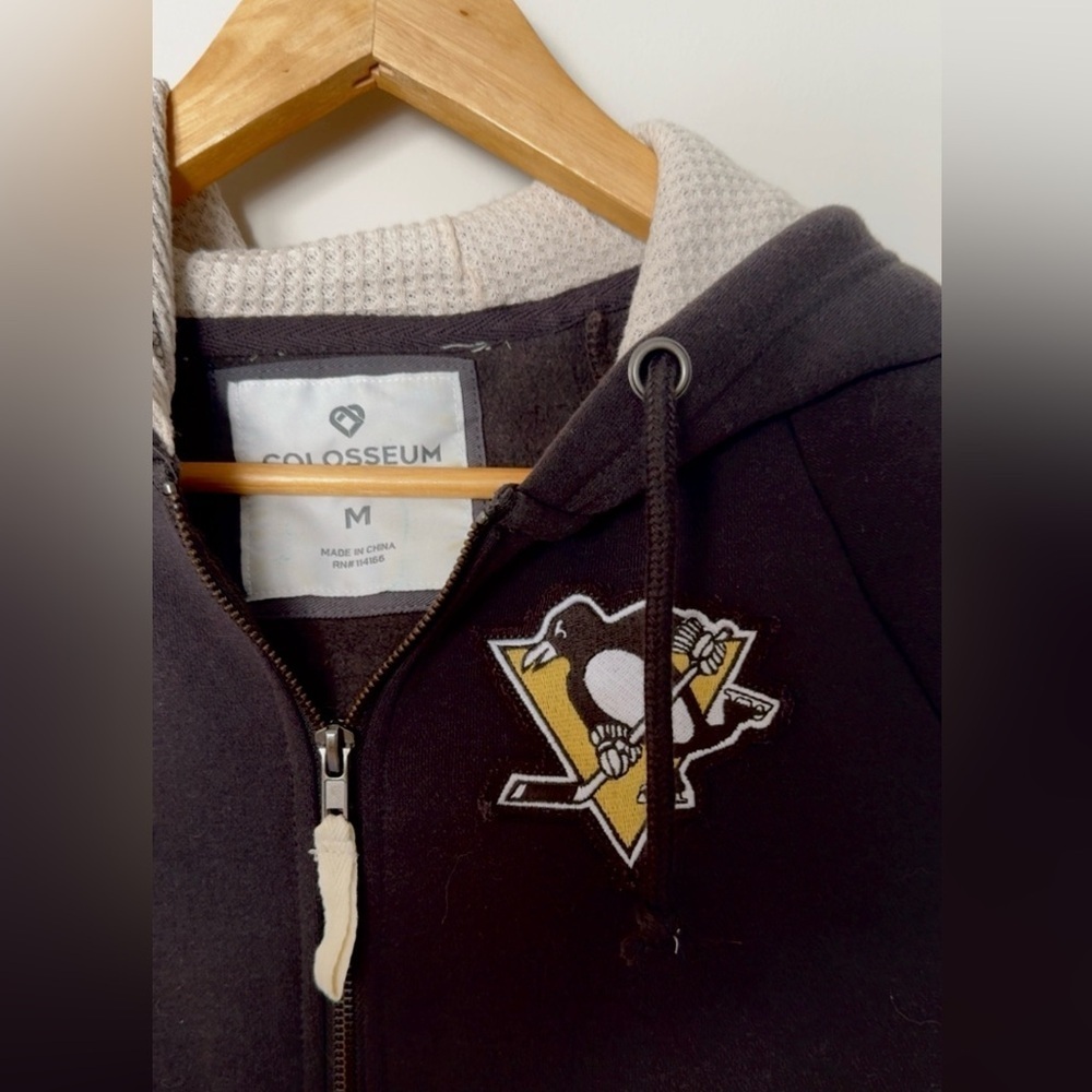 Penguins Quarter Zip Hoodie - Picture 3 of 4